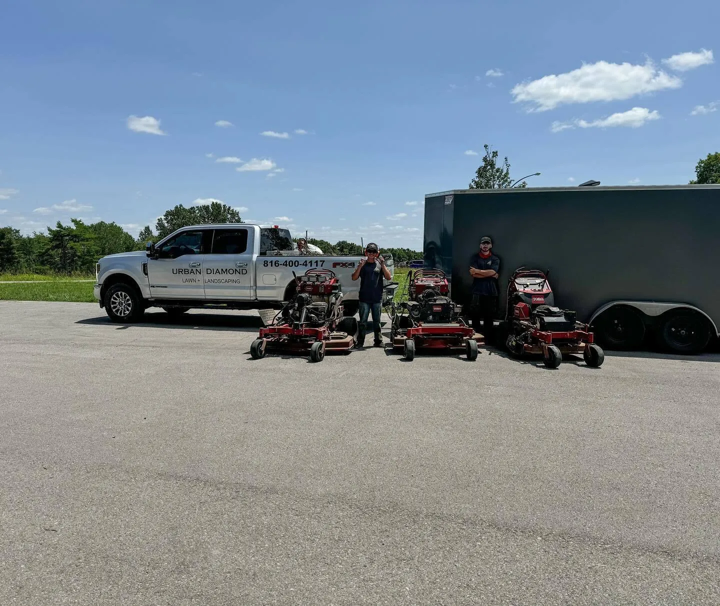 Urban Diamond lawn mower fleet ready for service