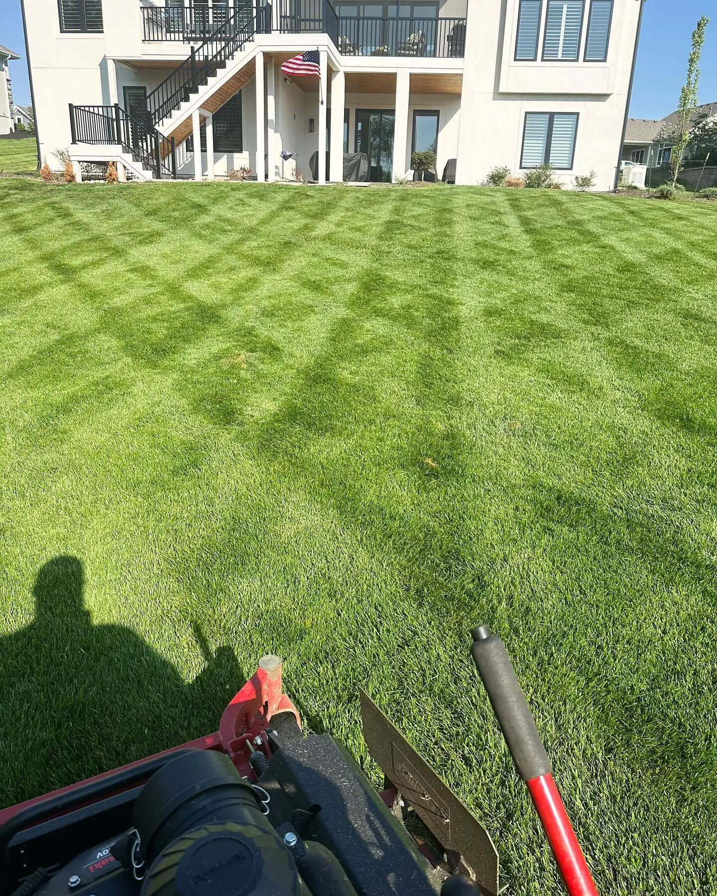 Property after full spring cleanup and first mow