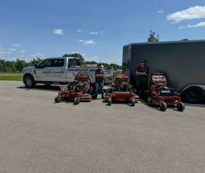 Professional lawn care equipment